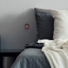 Double Button Holder Ved Seng Sort