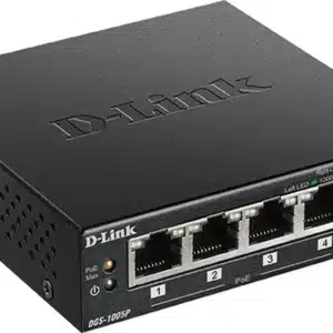 5 Ports switch med 4 POE porte