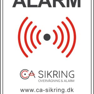 Alarm klistermærker indvendig montering dobbeltside (5 styk)